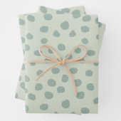 Dots Sage Green Geschenkpapier Set (Beispiel)