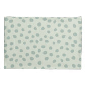 Dots Sage Green Kissenbezug (Rückseite)