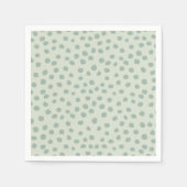 Dots Sage Green Serviette (Vorderseite)