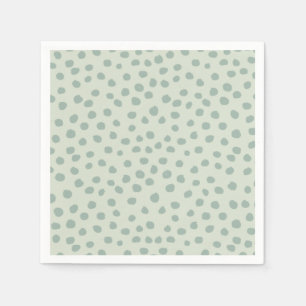 Dots Sage Green Serviette