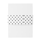 Dots Schwarz-Weiß-Einladung Einladungsbanderole (Rückseitenbeispiel)