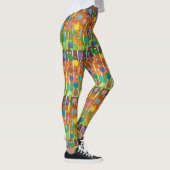 Dots Stripes mehrfarbig Candy Confetti Bright Leggings (Rechts)