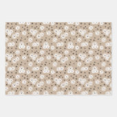 Dots - Taupe, Schwarz und Weiß Geschenkpapier Set (Vorderseite 2)