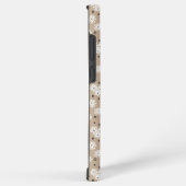 Dots - Taupe, Schwarz und Weiß Samsung Galaxy Hülle (Rechte Seite)