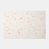 Dots & Triangle Confetti-Muster Fußmatte (Vorderseite)