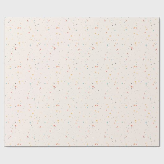 Dots & Triangle Confetti-Muster Geschenkpapier (Flach)