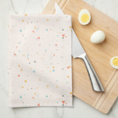Dots & Triangle Confetti-Muster Geschirrtuch (Viertel Falte)
