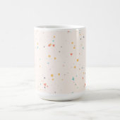 Dots & Triangle Confetti-Muster Kaffeetasse (Mittel)