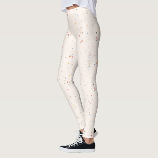 Dots & Triangle Confetti-Muster Leggings (Links)