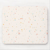 Dots & Triangle Confetti-Muster Mousepad (Vorne)
