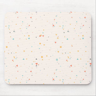 Dots & Triangle Confetti-Muster Mousepad