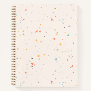 Dots & Triangle Confetti-Muster Notizblock