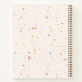 Dots & Triangle Confetti-Muster Notizblock (Rückseite)