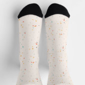 Dots & Triangle Confetti-Muster Socken (Oben)