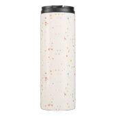 Dots & Triangle Confetti-Muster Thermosbecher (Rückseite)