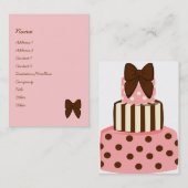 Dots und Streifen Visitenkarte (Vorne/Hinten)