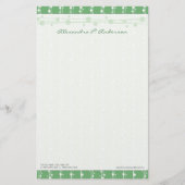 Dots und Strohbeleuchtung Grüne, individuell angep Briefpapier (Vorderseite)