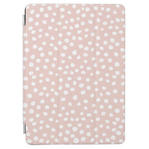 Dots Wild Animal Print Blush Pink und White Spots iPad Air Hülle