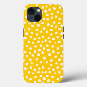 Dots Wild Animal Print Gelb und Weiß Spots Case-Mate iPhone Hülle