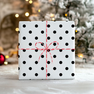 Dotsalz und Pepper Mix aus weißem und schwarzem Po Geschenkpapier Set