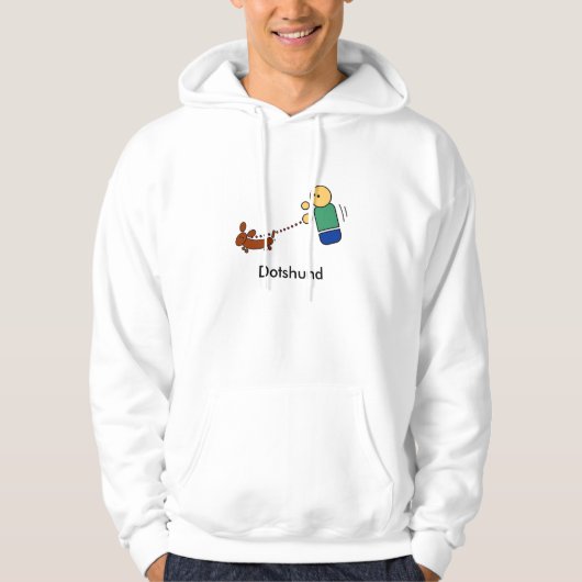 Dotshund Hoodie (Vorderseite)