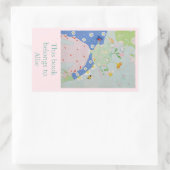 Dotsie-Tochter-Buchzeichen Rechteckiger Aufkleber (Tasche)