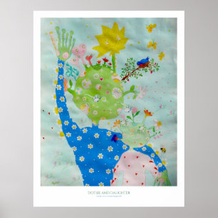 Dotsie und Tochter Print Poster