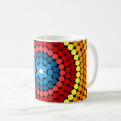 Dotted Abstrakt Mandala Art Design-65904 Kaffeetasse (VorderseiteRechts)