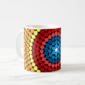 Dotted Abstrakt Mandala Art Design-65904 Kaffeetasse (Vorderseite Links)