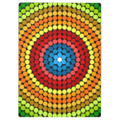 Dotted Abstrakt Mandala Art Design-65904 Klemmbrett (Rückseite)