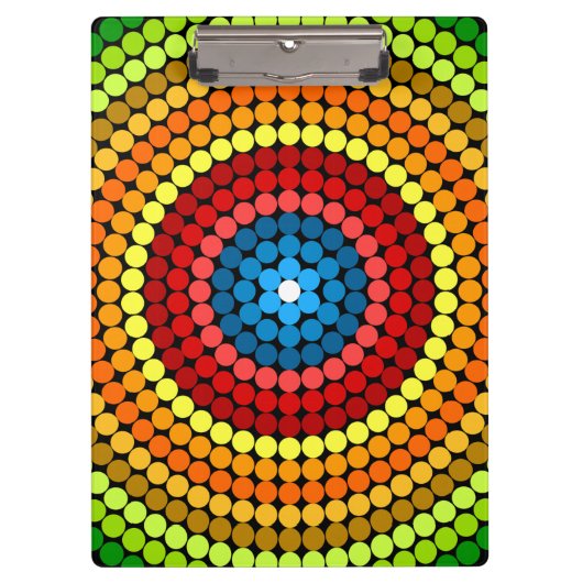 Dotted Abstrakt Mandala Art Design-65904 Klemmbrett (Vorderseite)