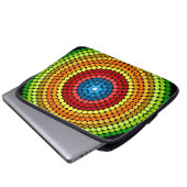 Dotted Abstrakt Mandala Art Design-65904 Laptopschutzhülle (Vorne Knopf)