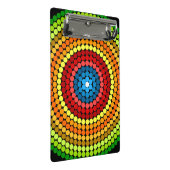 Dotted Abstrakt Mandala Art Design-65904 Mini Klemmbrett (Schrägansicht)