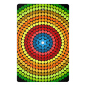 Dotted Abstrakt Mandala Art Design-65904 Mini Klemmbrett (Rückseite)