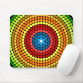 Dotted Abstrakt Mandala Art Design-65904 Mousepad (Mit Mouse)