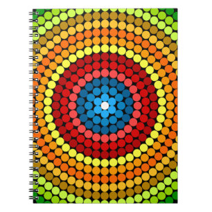 Dotted Abstrakt Mandala Art Design-65904 Notizblock