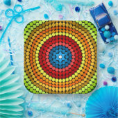 Dotted Abstrakt Mandala Art Design-65904 Pappteller (Party)