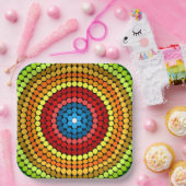 Dotted Abstrakt Mandala Art Design-65904 Pappteller (Party)