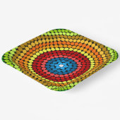 Dotted Abstrakt Mandala Art Design-65904 Pappteller (Gewinkelt)