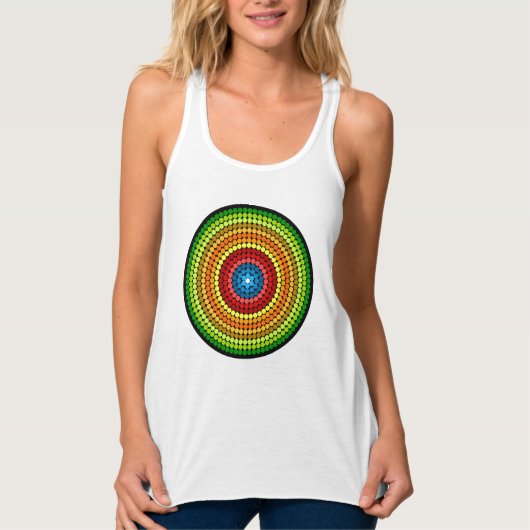 Dotted Abstrakt Mandala Art Design-65904 Tank Top (Vorderseite)