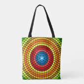 Dotted Abstrakt Mandala Art Design-65904 Tasche (Rückseite)