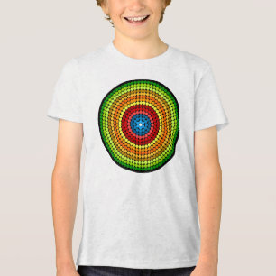 Dotted Abstrakt Mandala Art Design-65904 Tri-Blend Shirt