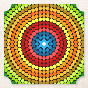 Dotted Abstrakt Mandala Art Design-65904 Untersetzer