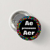 Dotted Aer Pronouns Button (Vorne & Hinten)