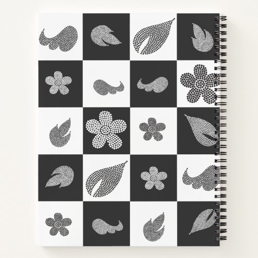 Dotted-Blätter Notizblock (Rückseite)