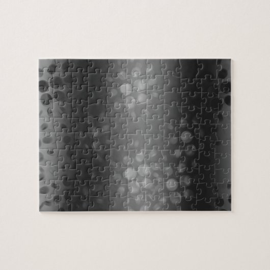 Dotted Bursts Pattern - Black, Gray, White Puzzle (Horizontal)