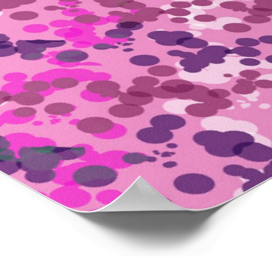Dotted-Camouflage Poster (Ecke)