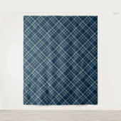 Dotted checkered pattern. Gray-blue. Wandteppich (Vorderseite)