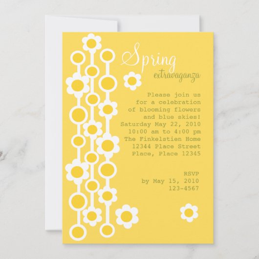 Dotted Daisies No.1 Einladung (Vorderseite)