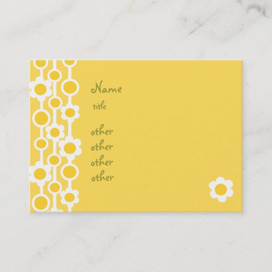 Dotted Daisies No.1 Visitenkarte (Vorderseite)